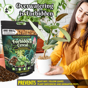 HydraGarden Forbidden Cereal Aroid Mix in pot demonstrating root space and aeration
