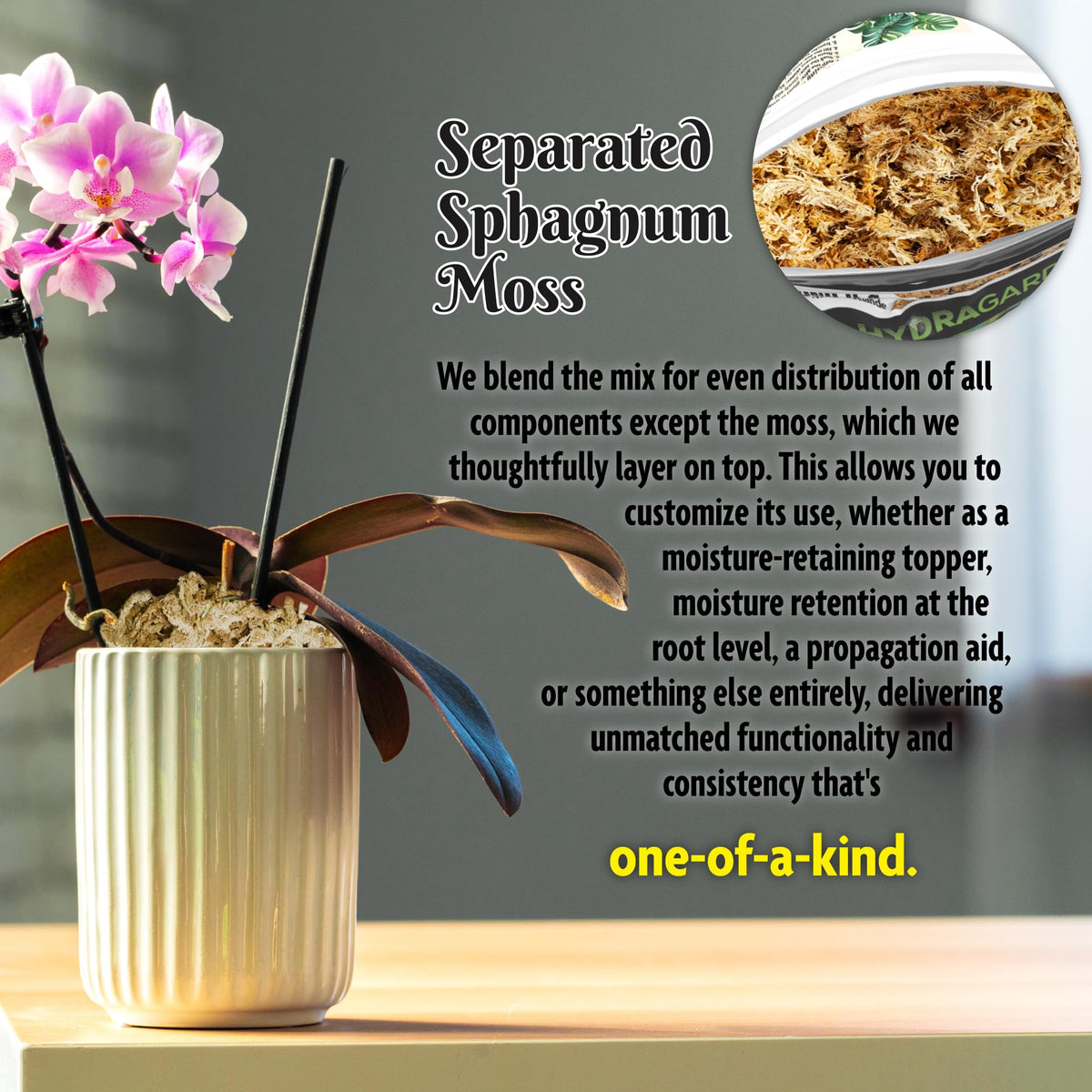 HydraGarden Forbidden Cereal Aroid Mix packaging highlights peat free and sustainable formula