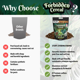 HydraGarden Forbidden Cereal Aroid Mix used in propagation with moss layer aid
