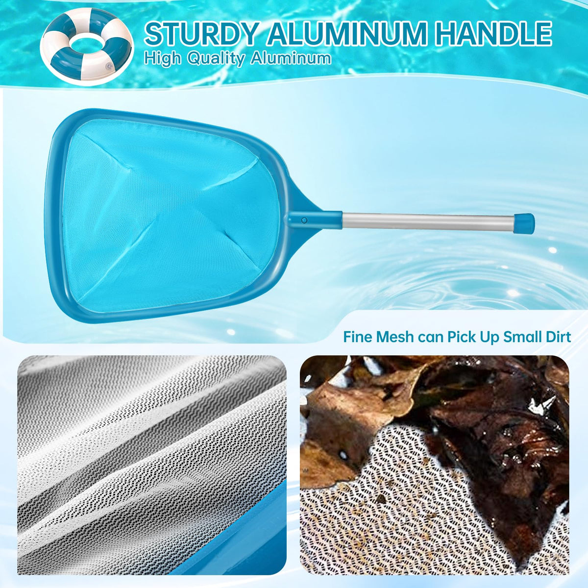 HydraJoy pool net is durable and easy to maneuver