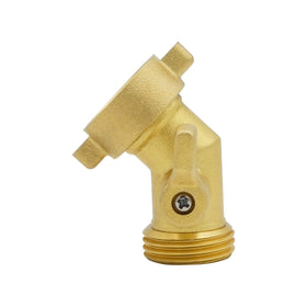 HYDRO MASTER 45-degree elbow detail reduces hose stress and prevents kinks.