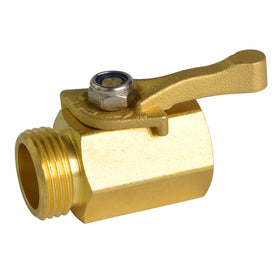 HYDRO MASTER brass shut-off valve with large handle for easy control during watering