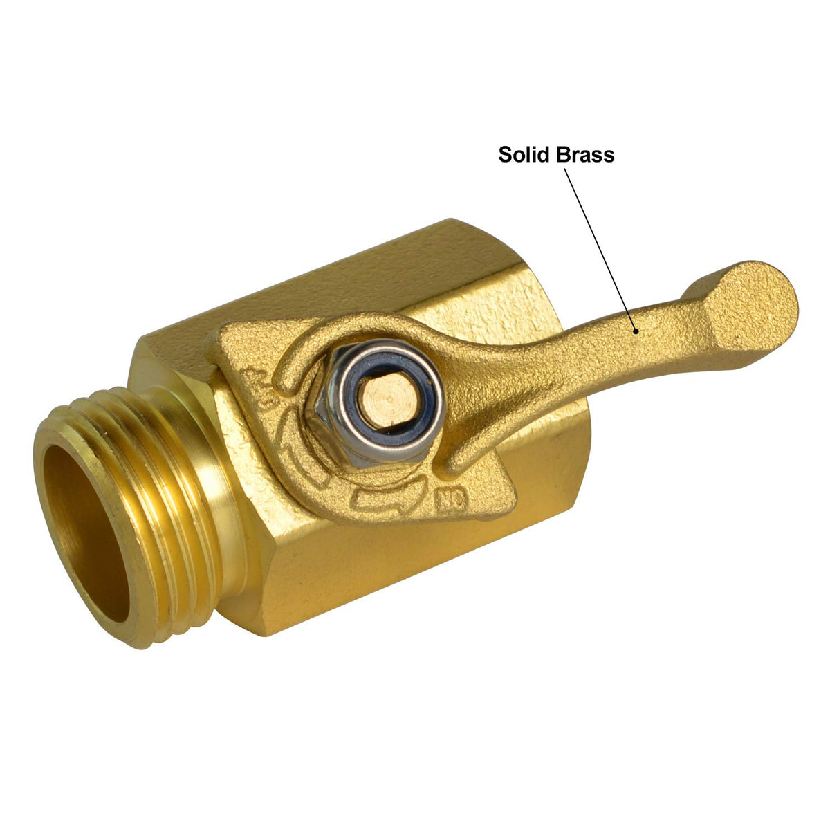 HYDRO MASTER close-up of brass ball for corrosion resistance and durability