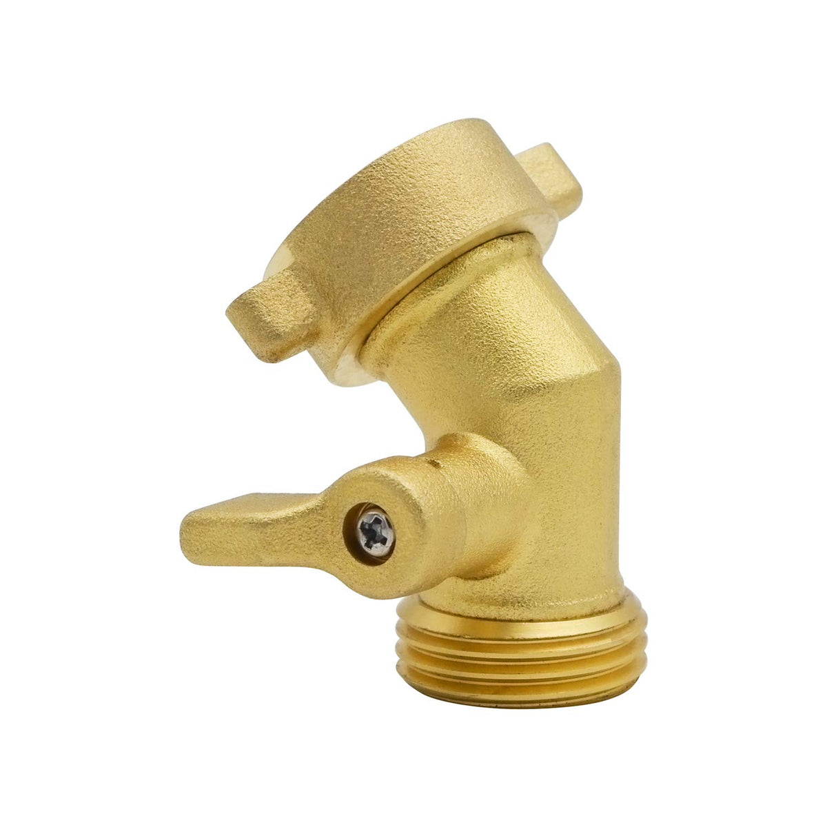 HYDRO MASTER swivel connector demonstrates twist-free hose attachment for easier setup.
