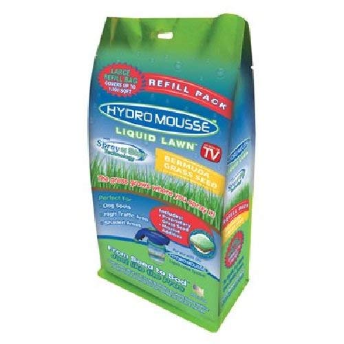 Hydro Mousse Bermuda refill bag showing 1 lb seed for overseeding