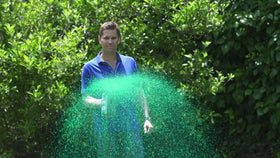 Hydro Mousse spray attachment demonstrates easy, mess-free hose connection.