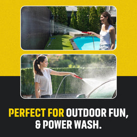 HydroPro flexible interlocking design navigates trees and corners with lightweight ease.