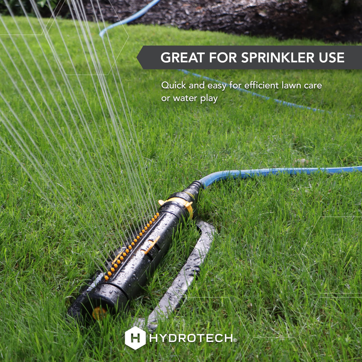 HydroTech FlatJacket aluminum-end 5/8-inch 25ft hose fits most nozzles.