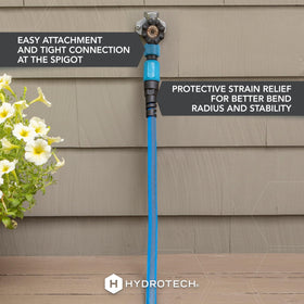 HydroTech FlatJacket drinking-water-safe 5/8-inch hose for yard tasks.