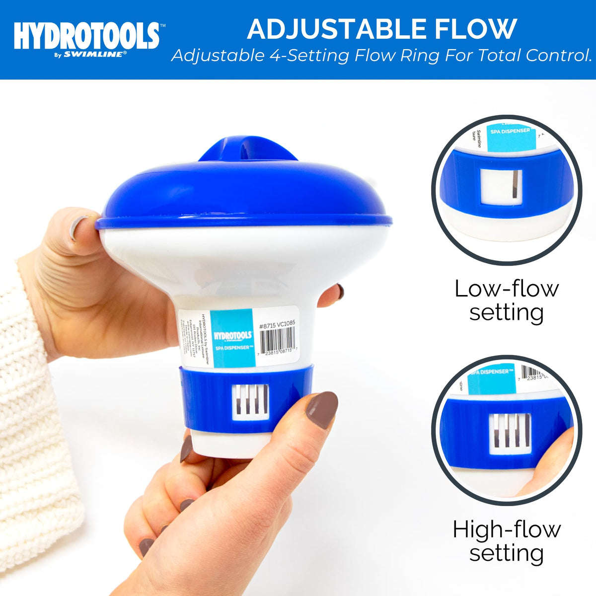 Compatible with most chlorine and bromine tablets for flexibility.