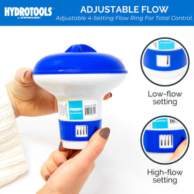 Compatible with most chlorine and bromine tablets for flexibility.