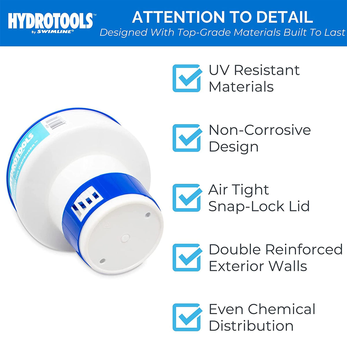 Hydrotools Swimline 8725 floating thermometer helps monitor water temperature