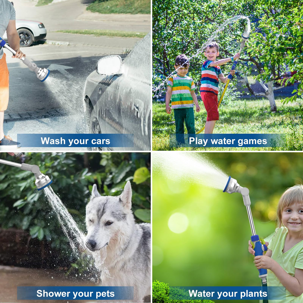 HYDROWE ergonomic handle reduces hand fatigue during long watering.