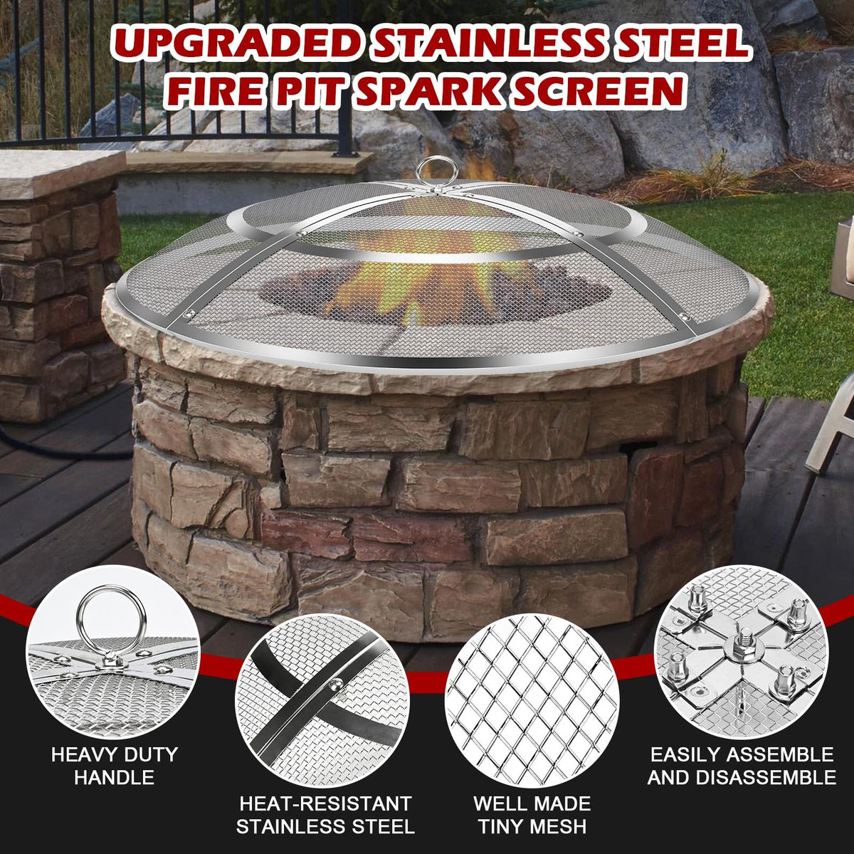 Hydream 304 stainless steel screen offers durability and heat resistance for longer use.