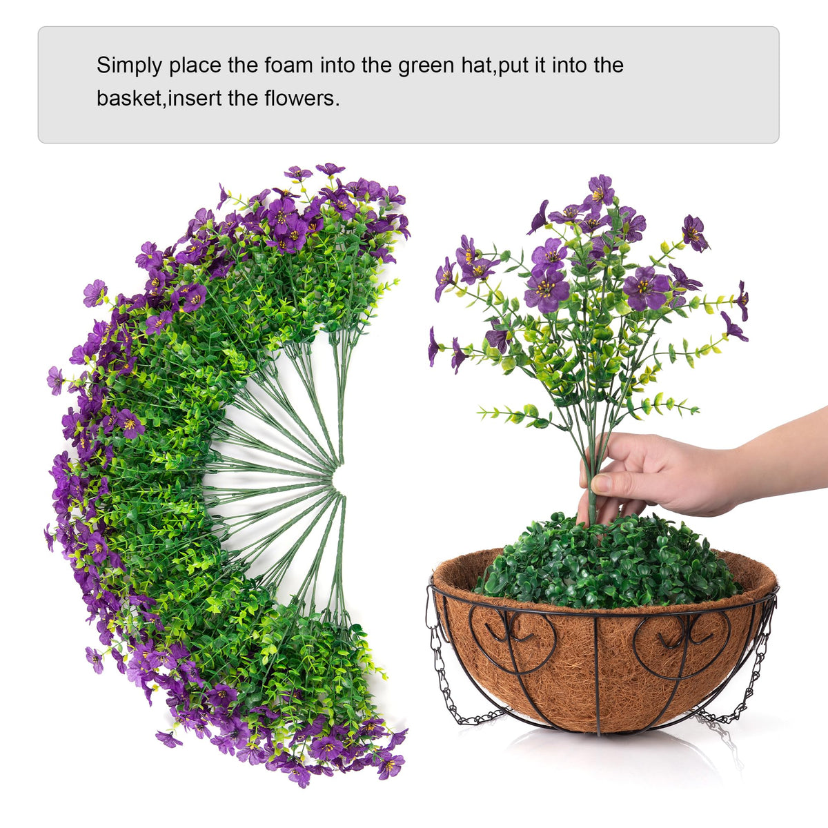 HyeFlora daisy accents with eucalyptus for year-round charm