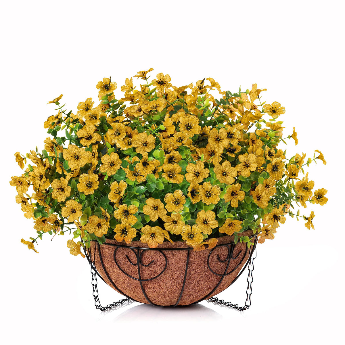 HyeFlora full faux greenery arrangement ideal for balcony and yard decor.