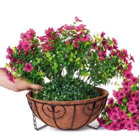 HyeFlora outdoor hanging planter decor for porch or balcony
