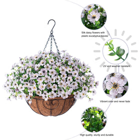 HyeFlora UV-resistant faux daisies endure sun without fading
