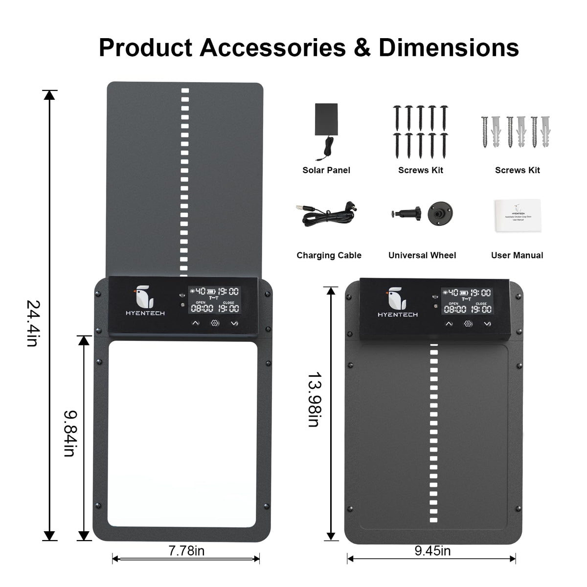 Hyentech weather-ready design withstands wind and rain for reliable use.