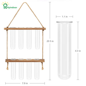 Hyindoor two-tier wooden stand provides stable plant display