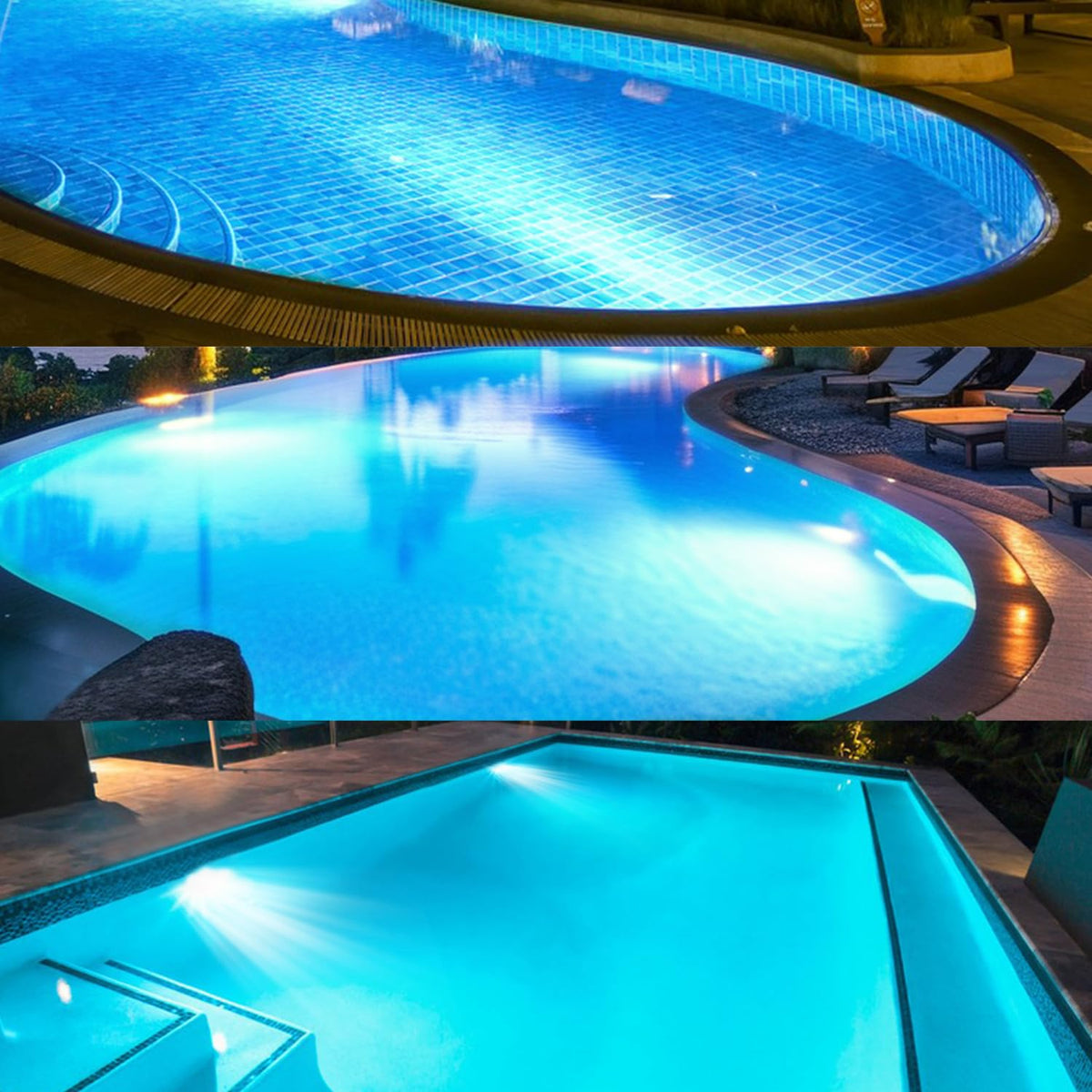 HYMIOR LED pool light 6500K installation-ready design enables easy retrofit.