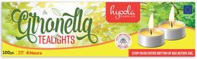 Hyoola citronella tea lights 100-pack ready for events and gatherings