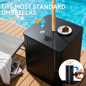 Hyperzoo weather-resistant surface cleans quickly after outdoor use.