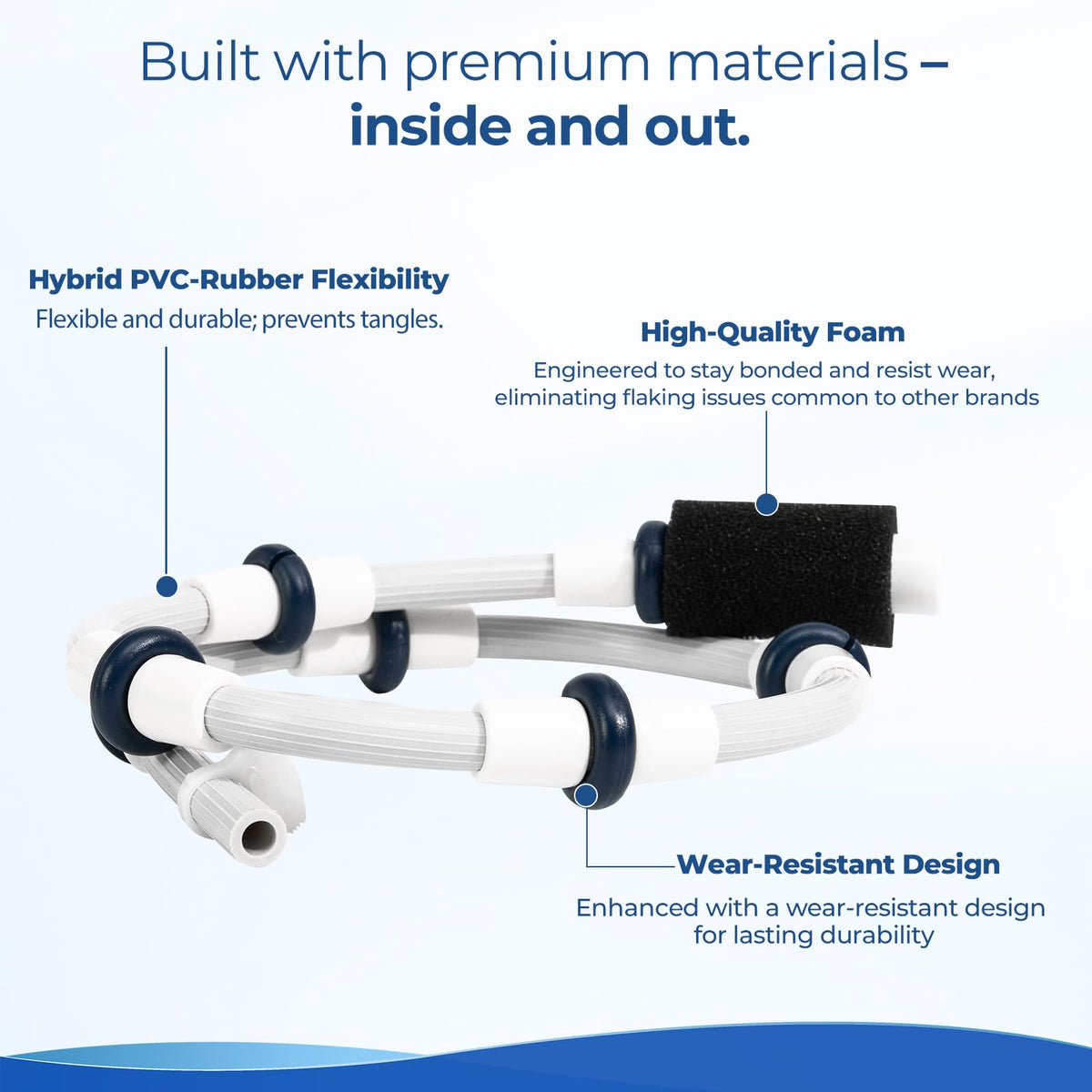 Hypolinx Polaris B5 tail scrubber, integrated scrubbing action reduces manual brushing.
