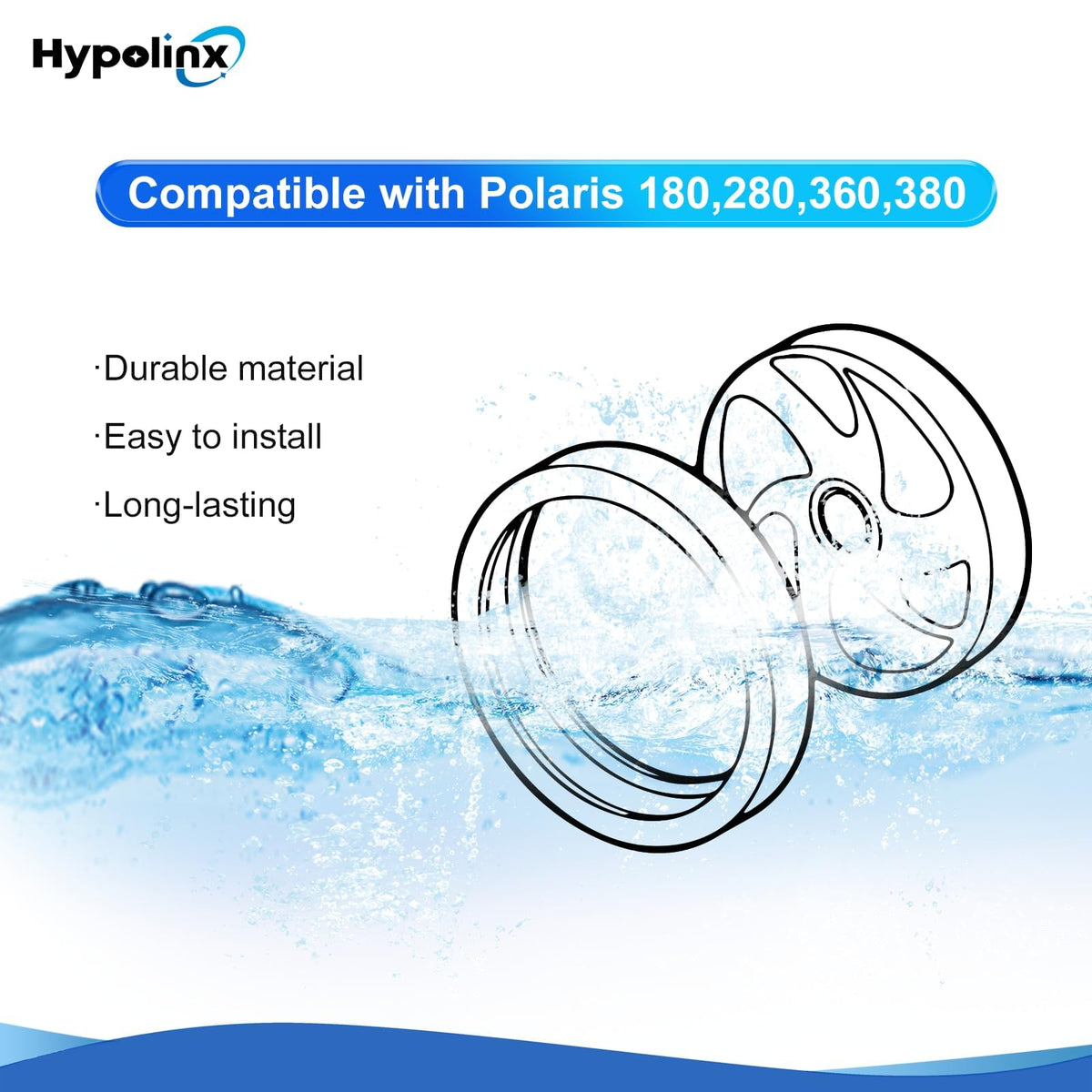 Hypolinx Polaris C10 replacement tire pack displays three-pack replacement option.