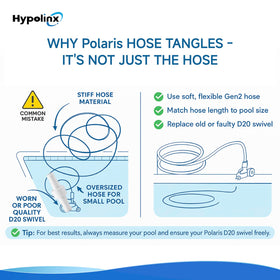 Hypolinx Gen2 10 ft feeder length for flexible pool access