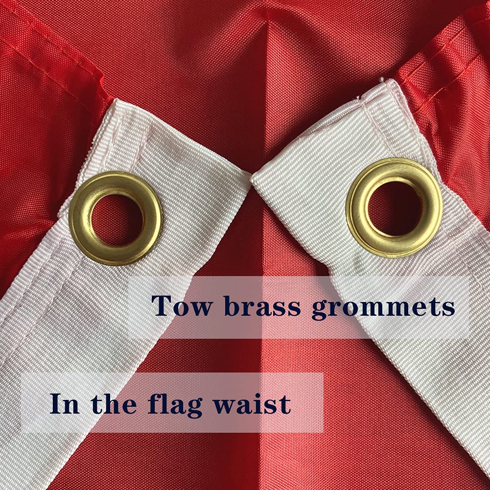 Lightweight polyester makes the flag easy to fly even in light breeze.
