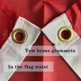 Lightweight polyester makes the flag easy to fly even in light breeze.