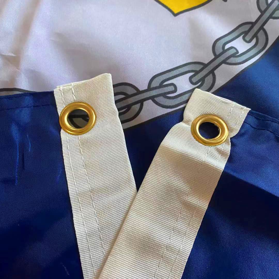 Hypoth US Navy flag with brass grommets for secure mounting