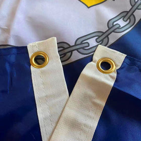Hypoth US Navy flag with brass grommets for secure mounting