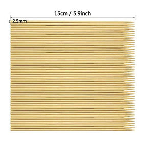 Hysagtek bamboo skewers 6-inch for appetizers and bite-sized skewers