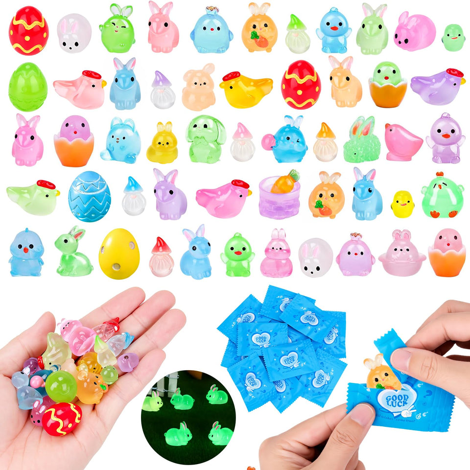 Hysagtek Easter blind bag egg figurine for Easter egg fillers and dollhouse displays.