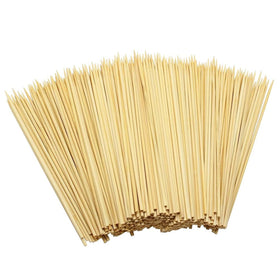 Hysagtek wood skewers 6-inch bundle for grilling and serving