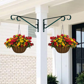 Hystun heavy-duty iron plant hanger ideal for planters and lanterns.