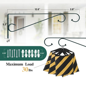 Hystun outdoor wall mount with included screws for quick installation.