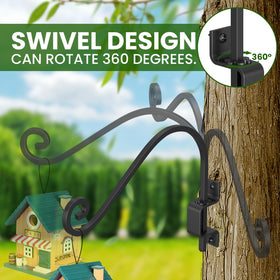 Hystun swivel-rotation feature shows 180-degree movement for precise sunlight placement.