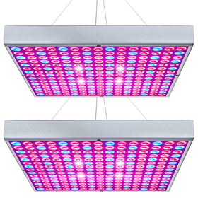 Hytekgro LED Grow Light 225 LEDs full-spectrum panel boosts indoor plant growth.