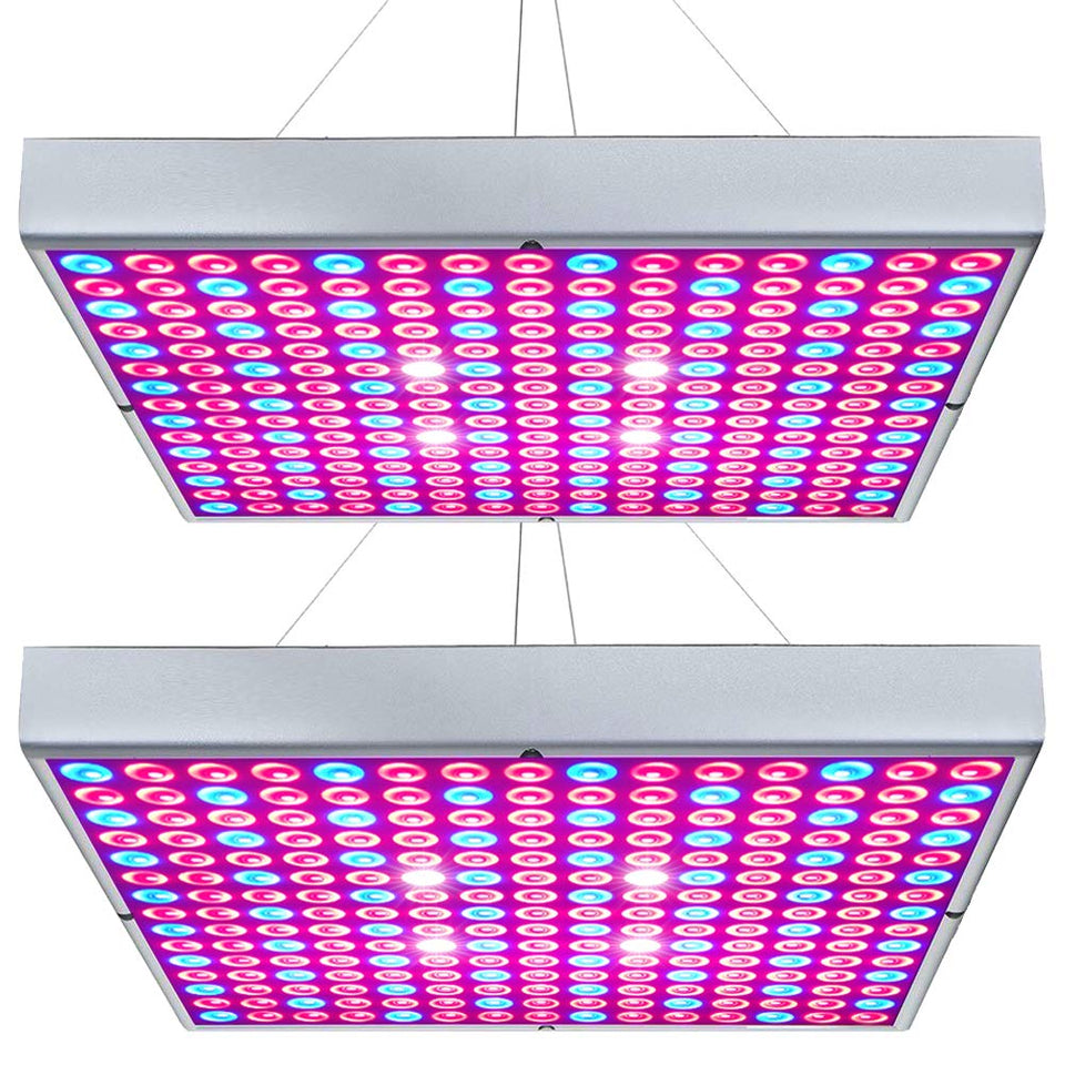 Hytekgro LED Grow Light 225 LEDs full-spectrum panel boosts indoor plant growth.