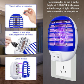 Hywean Zapper bedroom setup provides quiet safe nighttime pest management.