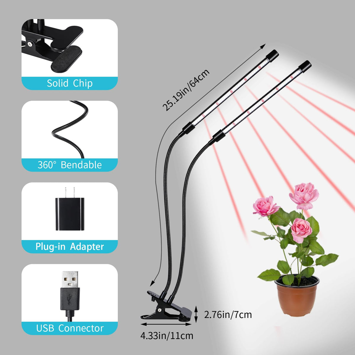 Hywyimlait dimmable control letting you tailor brightness for plants.