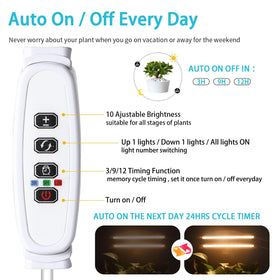 Hywyimlait LED grow light strips full spectrum view supporting all growth stages.