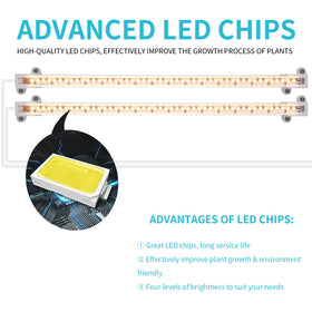 Hywyimlait LED grow light strips supports flowers vegetables and succulents alike.