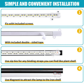 Hywyimlait LED grow light strips timer feature in action promoting routine lighting.