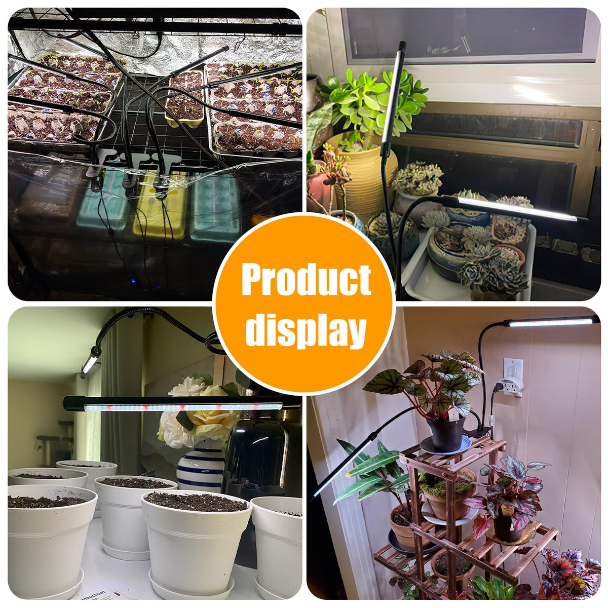 Hywyimlait wide application for indoor greens, herbs, flowers, and succulents.