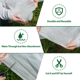 Hyxanons durable reusable cover guards plants from frost and sun with flexibility.