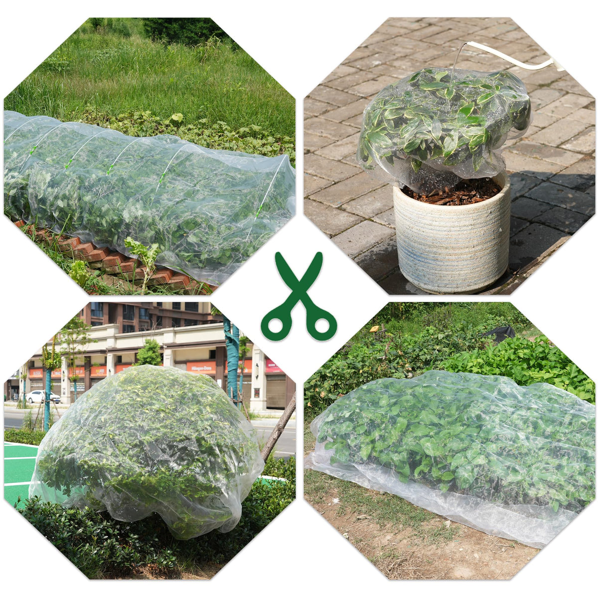 Hyxanons patio window netting protects plants near doors while preserving airflow.